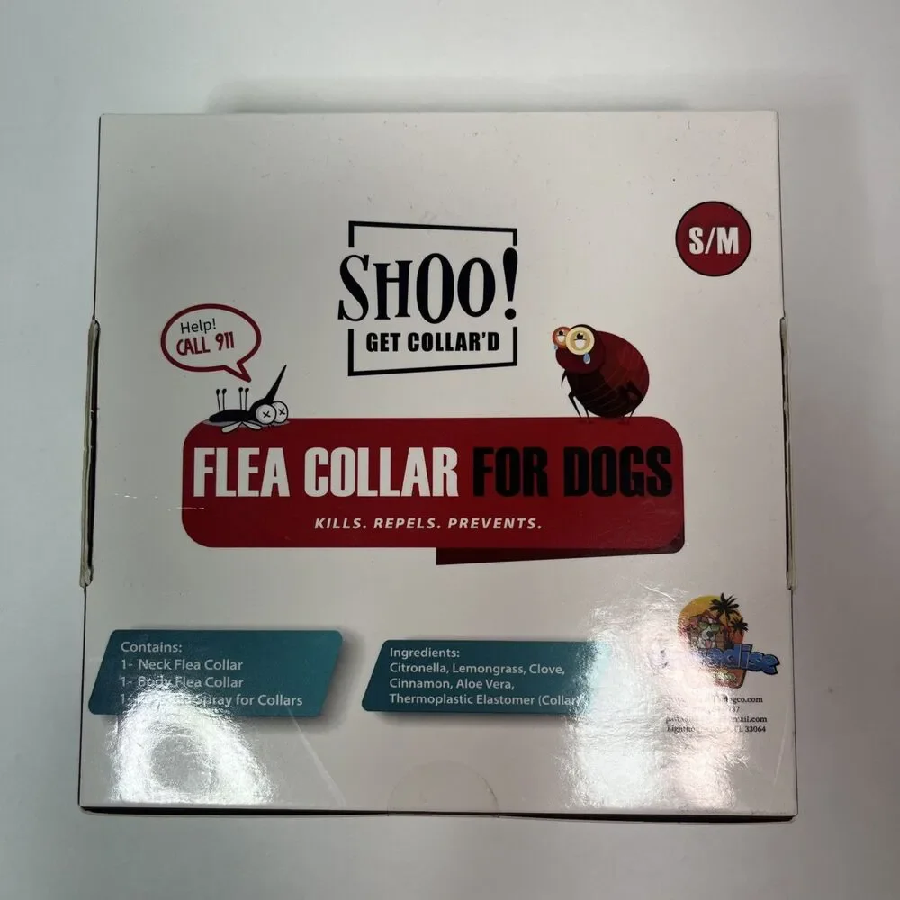 SHOO! Get Collar'd Natural Essential Oil Collars for Dogs - S-M